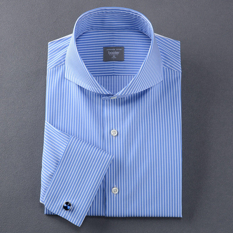 法式英伦绅士温莎领时尚儒雅衬衫