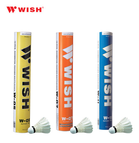 wish伟士羽毛球耐打比赛球训练球