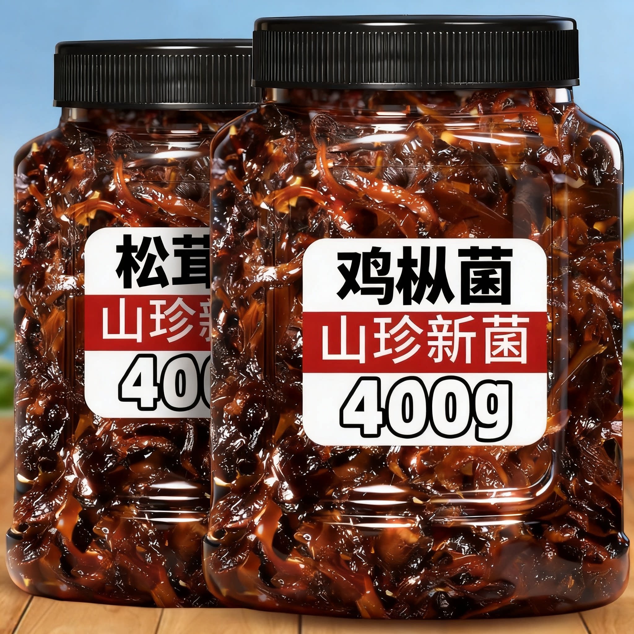油炸鸡枞菌云南特产小吃下饭菜