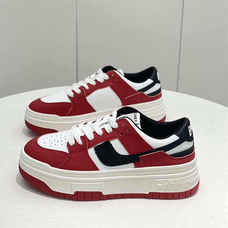 VERSATILE SHOES 2023 SPRING NEW GOGOU WOMENS SHOES COLLEGE STYLE LEATHER WOMENS KOREAN VERSION 4CM PLATFORM SHOES WOMENS TIDE