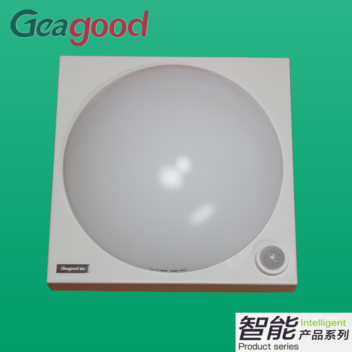 【矶谷】led人体感应吸顶灯 阳台过道车库红外线感应智能吸顶灯9w