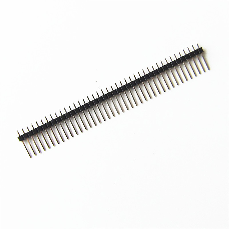 间距2.54MM单排长排针 针长25MM 插针 1*40P 直针加长排针