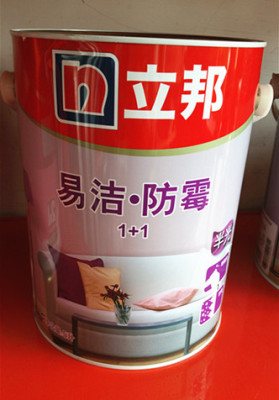 立邦漆易洁防霉1+1半光 抗污防霉 墙面漆5L乳胶漆