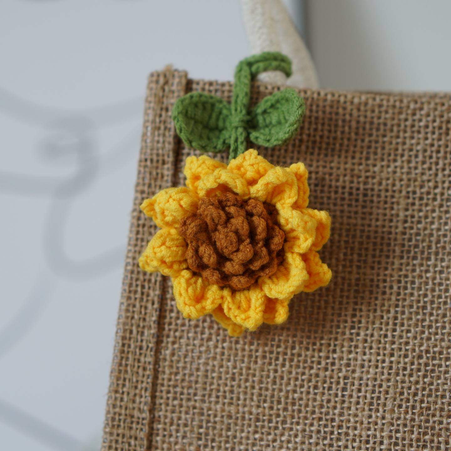 毛线向日葵手工DIY编织材料包
