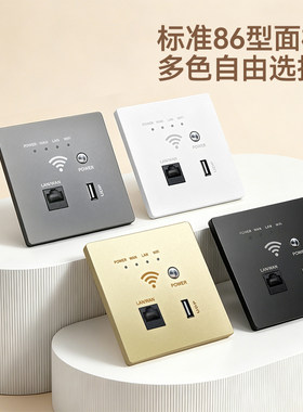 国际电工86暗装WiFi插座300M