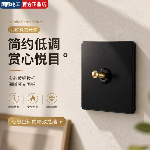 TEP国际电工86型黄铜拨杆开关
