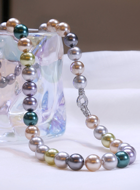 法式珍珠项链小众高级感