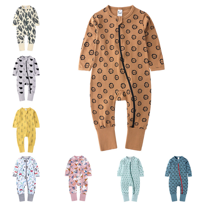 ins新品婴儿连体衣秋长袖爬服棉薄款宝宝可爱衣服新生儿包脚哈衣,童装/婴儿装/亲子装,连身衣/爬服/哈衣,淘宝优惠券,粉丝福利购,淘宝优惠卷