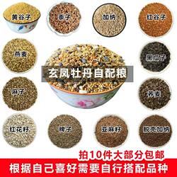 鹦鹉自配粮谷物粮混合粮虎皮玄凤牡丹和尚鸟粮加纳利子油葵谷子粮