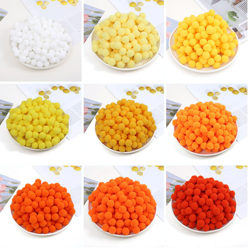 单色2.5cm大包高弹毛球毛绒球儿童手工材料彩色装饰毛球diy毛毛球