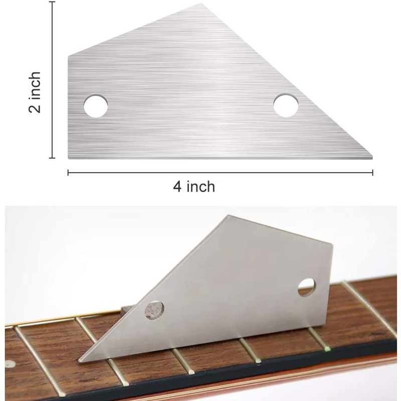 吉他琴颈指板品丝测平尺 高低高度不平测量尺找平钢尺子