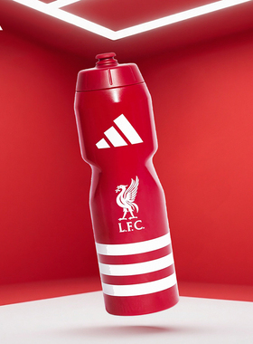 Adidas阿迪达斯利物浦足球运动水杯挤压水壶750ml骑行咬嘴JZ4451
