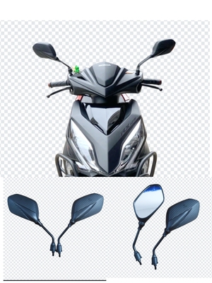适用新大洲本田裂行RX125/SDH125T-31/37后视镜反光镜倒车镜国四