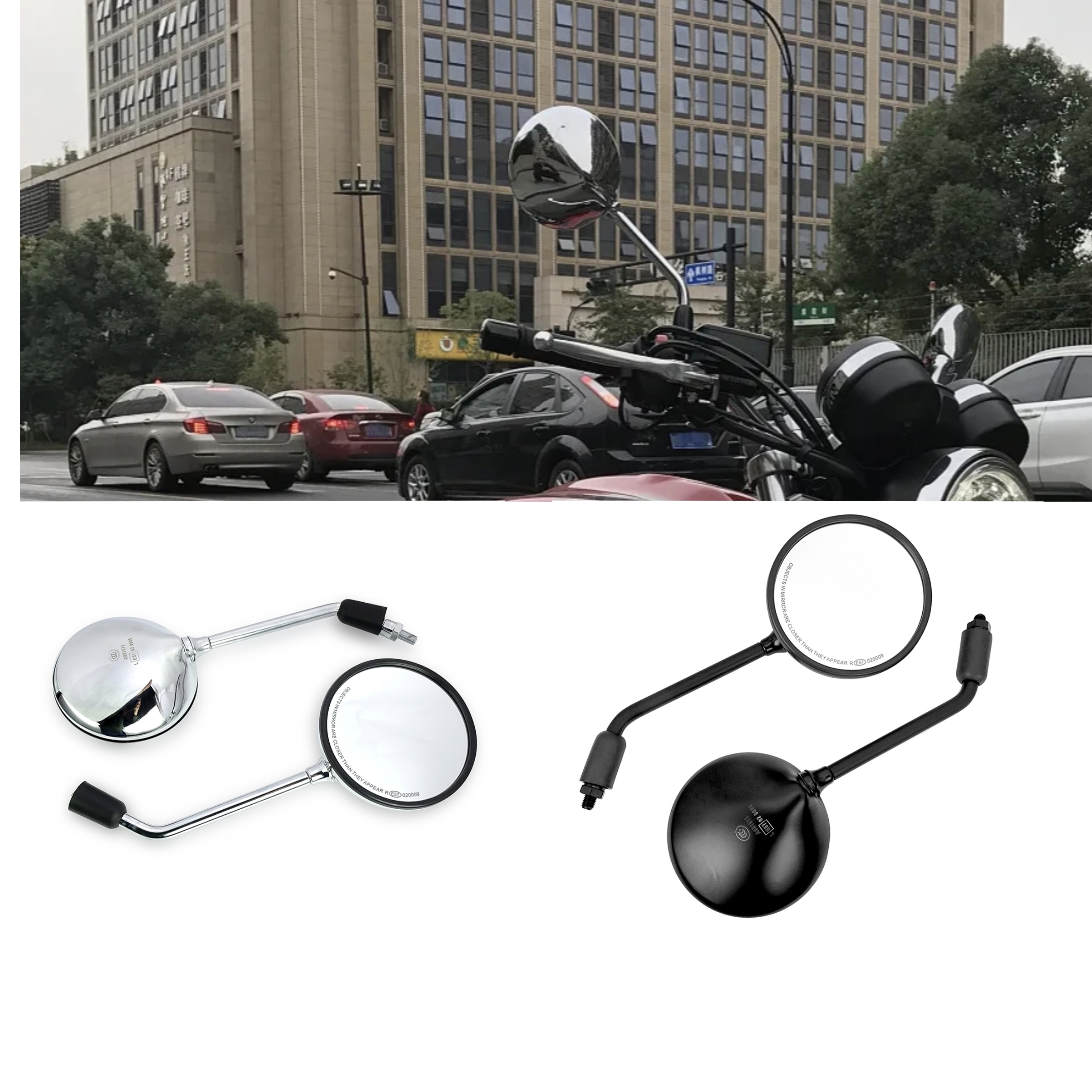 适配本田沙都400 CB400SS CB500 CB750 CB1000/1100 CB1300后视镜