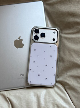 ins个性简约紫色星星电镀银磁吸适用苹果iPhone17promax手机壳1615pro小米1415Pro华为mate60p70三星S23防摔