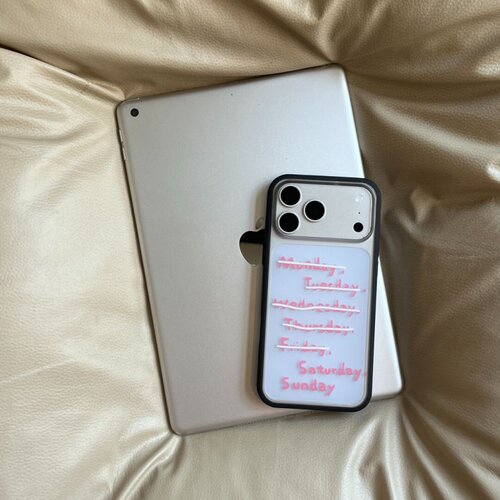 ins风可爱一个星期肤感液态软边大孔手机壳适用苹果iPhone17promax高级感保护套小众16plus15pro14防摔13pro