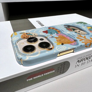 菲林可爱小海狮适用苹果15promax手机壳小众14p硬华为mate50 7情侣小米13 12荣耀70 k60p女 60女p40卡通nova8