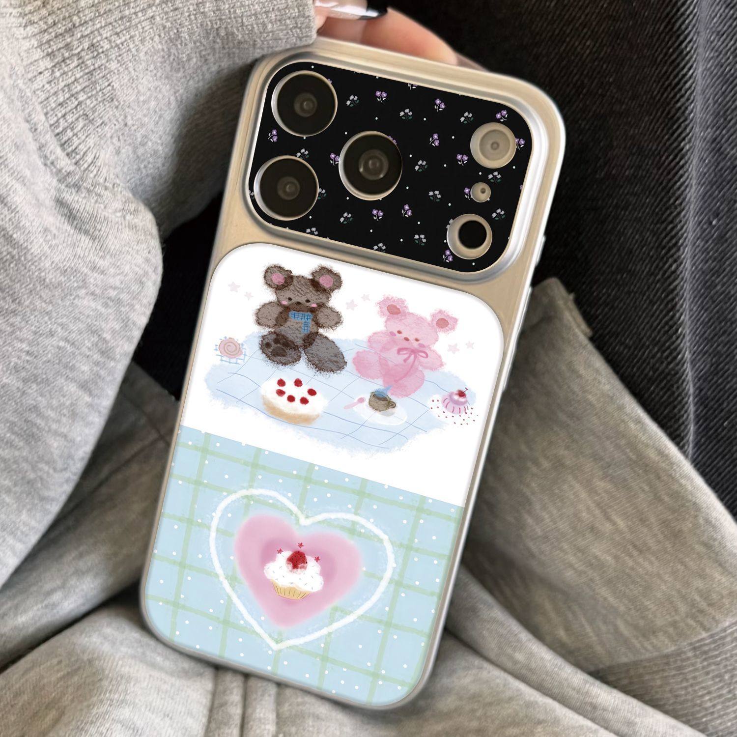 ins可爱蛋糕玩偶大视窗磁吸全包精孔手机壳适用苹果iPhone17promax高级感保护套小众16plus15pro14防摔13pro,3C数码配件,手机保护套/壳,淘宝优惠券,粉丝福利购,淘宝优惠卷