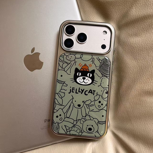 ins复古氛围感小动物电镀银磁吸适用苹果iPhone17promax手机壳1615pro小米1415Pro华为mate60p70三星S23防摔