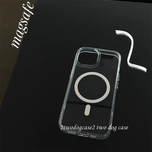 原创个性简约ins风亚克力磁吸手机壳适用于iPhone16promax手机壳苹果15tpu14简约131278xs新款透明防摔手机壳