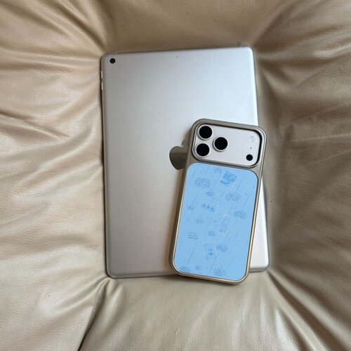 ins可爱复古雨滴插画电镀银磁吸适用苹果iPhone17promax手机壳1615pro小米1415Pro华为mate80p70三星S23防摔