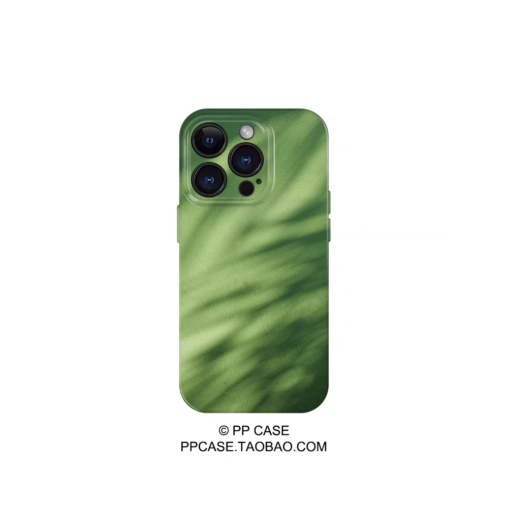 文艺绿色树影 适用iPhone16/15pro手机壳华为pura70小米畅享70软vivoS19小众iqooneo9荣耀80苹果14菲林保护套