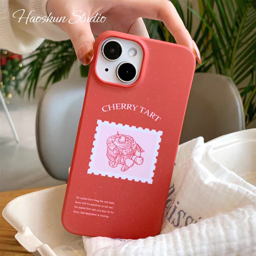 原创个性蛋糕邮票iphone16Promax适用苹果手机壳15pro韩国ins菲林14小众13原创女12mini可爱11全包保护套