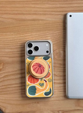 ins复古水果蔬菜电镀银玻璃磁吸适用苹果iPhone17promax手机壳1615pro小米1415Pro华为mate60p70三星S23防摔