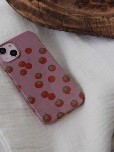 原创个性可爱潮番茄适用iphone15pro手机壳14plus苹果13promax新款12华为mate60pro龙年高端二合一保护套菲林