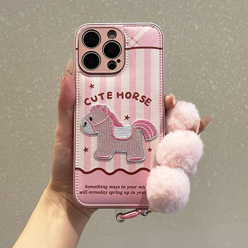 马年皮质手机壳适用苹果17ProMax手机壳iPhone16小米15带手绳opporeno14防摔vivox300华为P70荣耀x60红米K80,3C数码配件,手机保护套/壳,淘宝优惠券,粉丝福利购,淘宝优惠卷