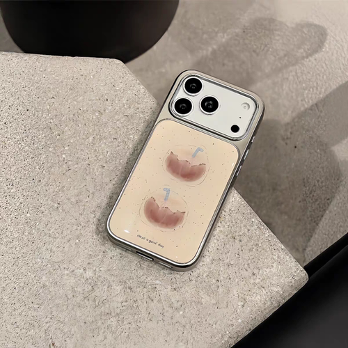 ins风可爱两个椰子电镀银磁吸适用苹果iPhone17promax手机壳1615pro小米1415Pro华为mate60p70三星S23防摔