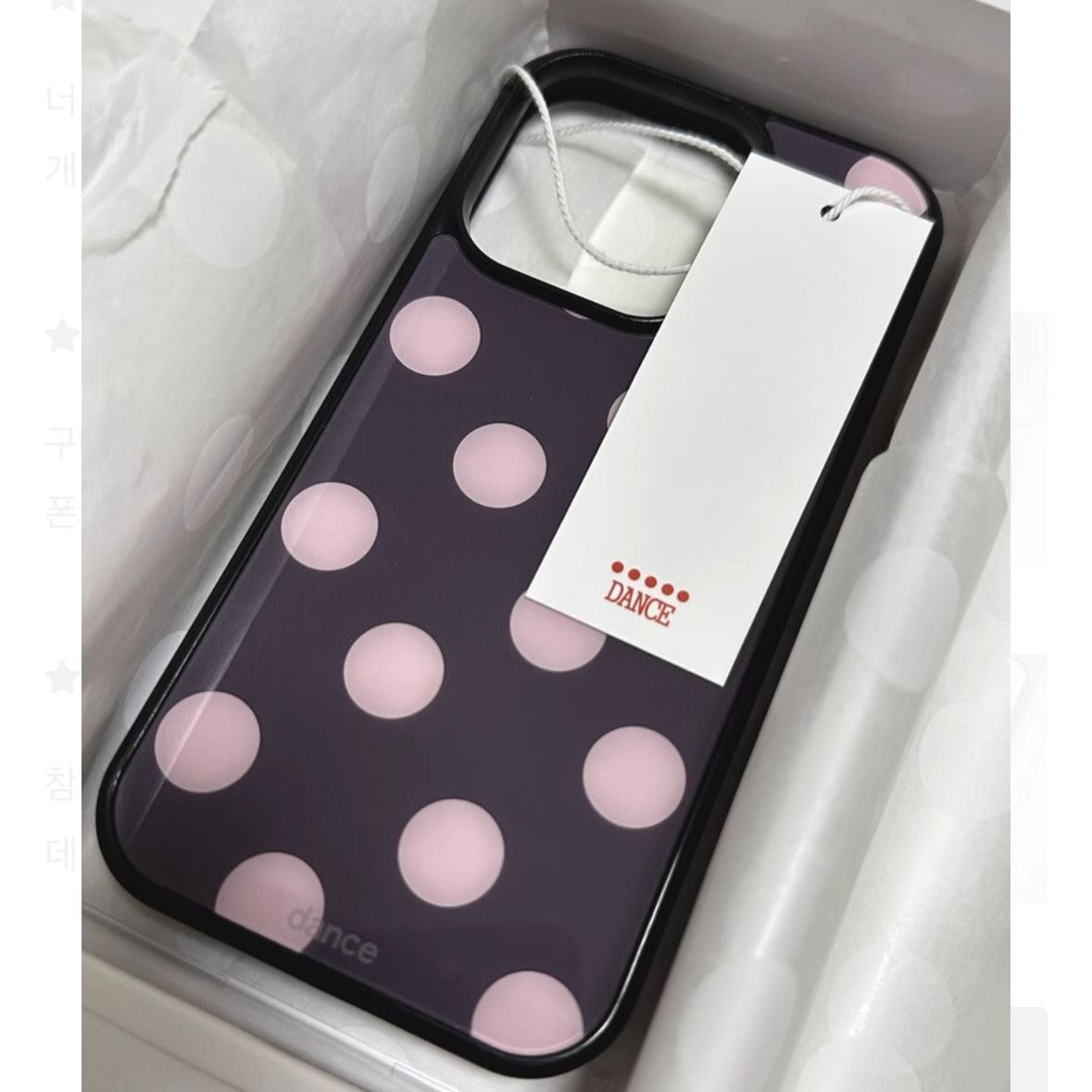 复古风时髦波点辣妹亚克力黑边适用于苹果iPhone16promax1312pro小米1415Pro华为mate60p70三星S23防摔手机壳