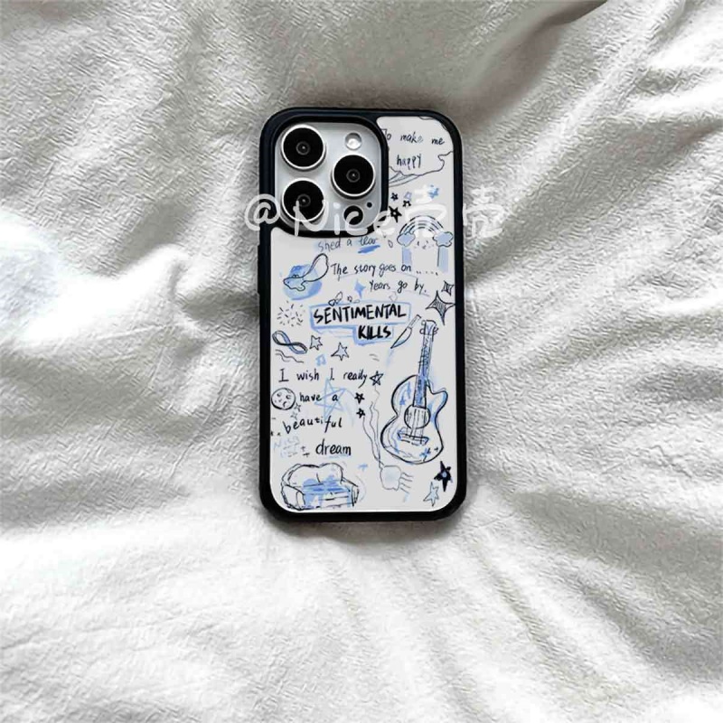 美式简约蝴蝶芭蕾亚克力黑边磁吸适用苹果iPhone16promax手机壳1312pro小米1415Pro华为mate60p70三星S23防摔