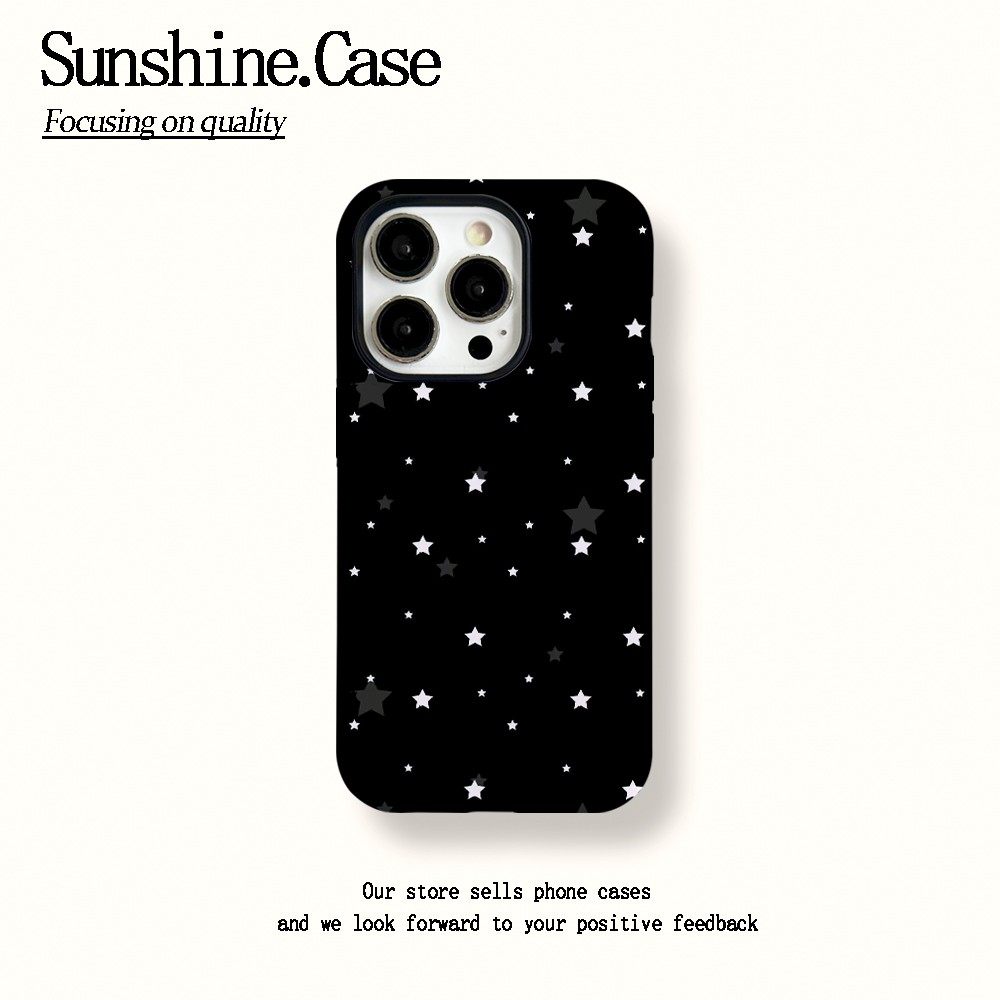 ins风满屏星星适用于苹果17promax手机壳iPhone16华为小米14plus荣耀13pro12菲林壳二合一x防摔11oppovivo11