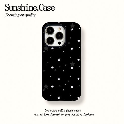 ins风满屏星星适用于苹果17promax手机壳iPhone16华为小米14plus荣耀13pro12菲林壳二合一x防摔11oppovivo11