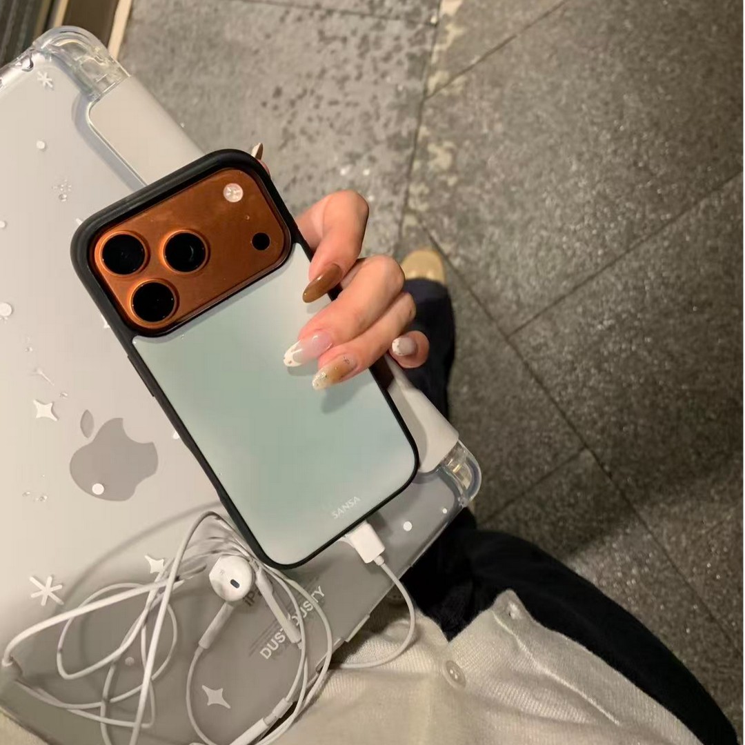 ins风晕染创意个性黑边软壳磁吸适用苹果iPhone17promax手机壳1612pro小米1415Pro华为mate60p70三星S23防摔