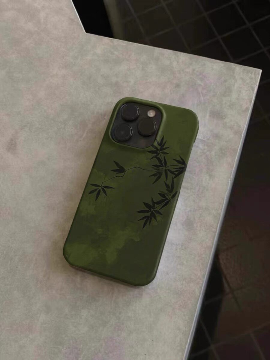 原创个性竺韵新中式艺术绘画适用于苹果IPhone7/8/X/XR/11/12/13pro/14promax菲林小众国潮男女中国风手机壳