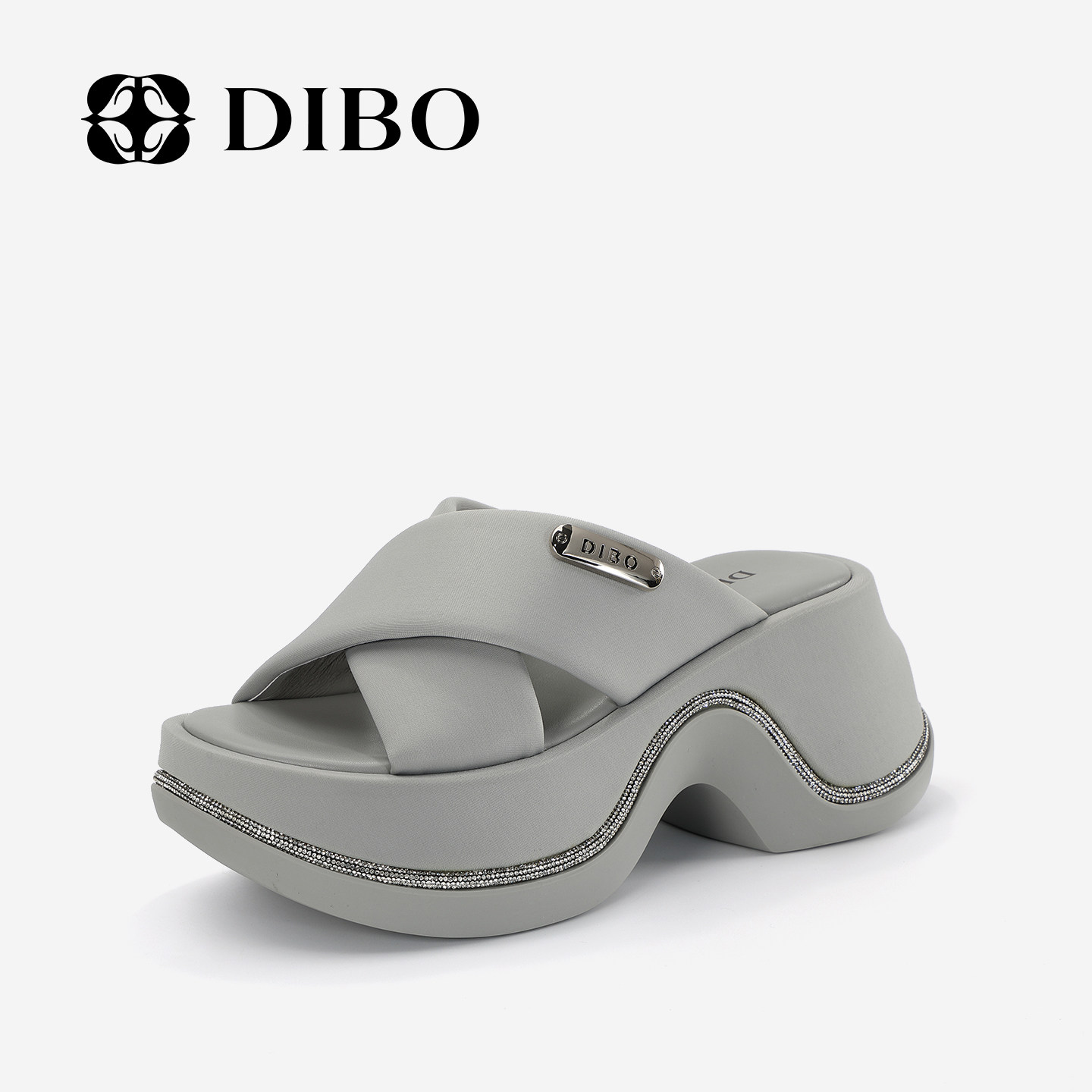 DIBO碲铂商品同款2025夏季新款法式气质厚底高跟拖鞋女可搭裙子,女鞋,一字拖,淘宝优惠券,粉丝福利购,淘宝优惠卷