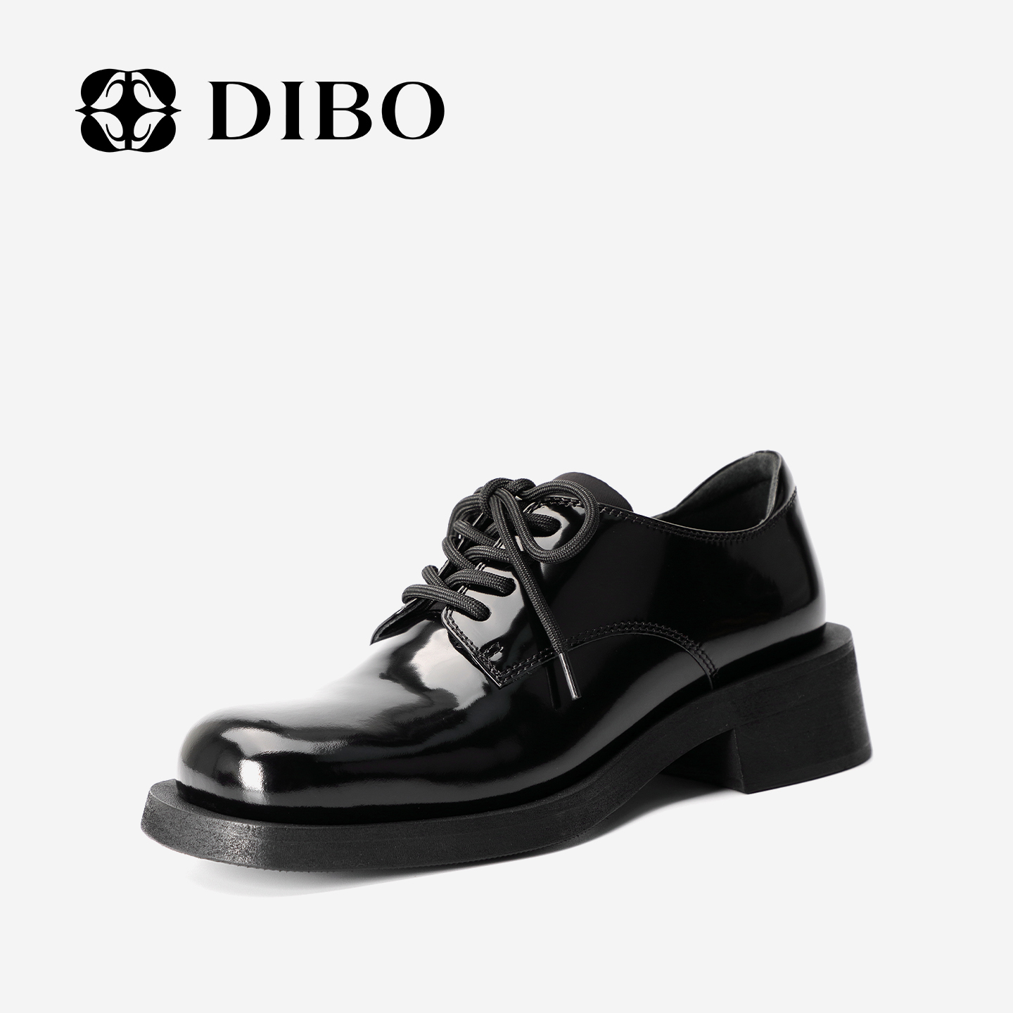 DIBO碲铂英伦复古厚底牛津鞋女