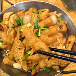 安庆正宗程集条子500G宿松土特产 豆参油炸豆腐 豆条农家干货火锅
