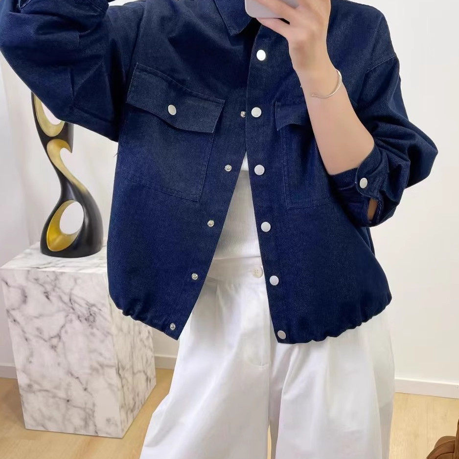 秋季新款韩系牛仔衬衫女宽松休闲百搭长袖衬衣外套上衣女