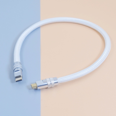HIFI纯银线电脑USB A转Mini迷你iPhone苹果安卓华为手机Type-c转mini B数据线USB C线材连接喜力仕DSP音频线