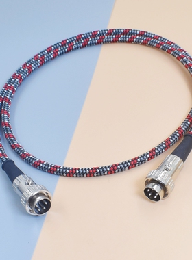 旗舰纯银升级线英国Naim转接线 4针5针DIN转莲花头信号线xlr平衡RCA转DIN音频线电源线usb c 4.4/3.5转5pin