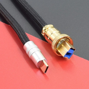 TypeC手机连接iFi Lightning转USB B对3.0 耳放DAC线 悦尔法解码