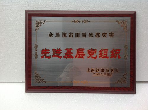 不锈钢堆金木托奖牌铜牌定制