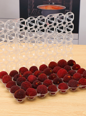 加厚杨梅塑料注塑托盘新料白色透明嘉宝果葡萄包装运输盒顺丰同款