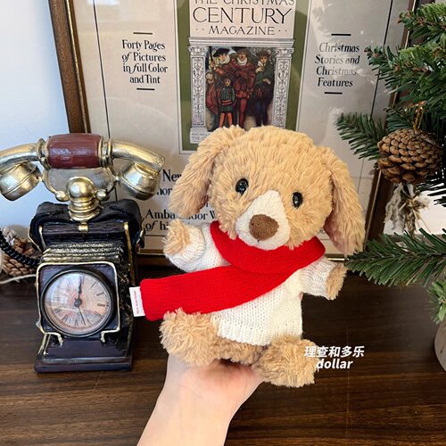 Jellycat玩偶圣诞围巾巴塞罗熊围脖Nici小熊围巾伽百利玩偶围巾