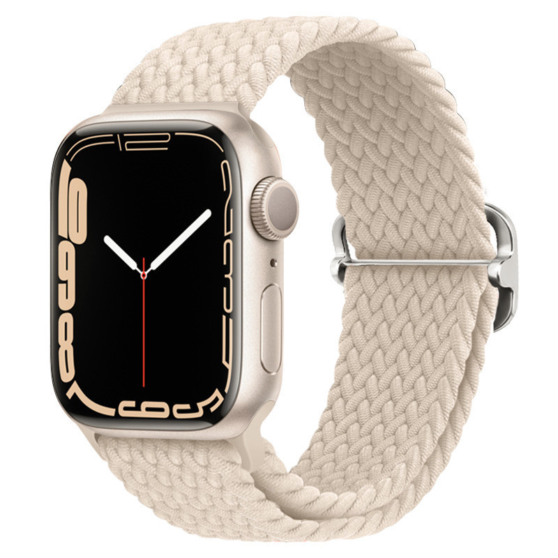 尼龙编织适用apple iwatch456789苹果ultra2弹力滑扣s9手表带
