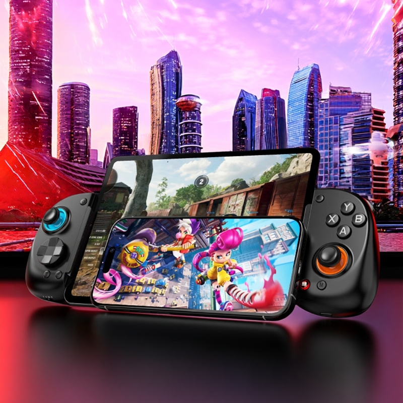 D8 拉伸手柄Type-c蓝牙双模游戏手柄霍尔扳机宏背键Switch安卓