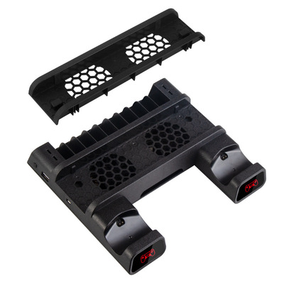 PS4/slim/pro多功能散热底座碟架游戏手柄双充主机散热风扇